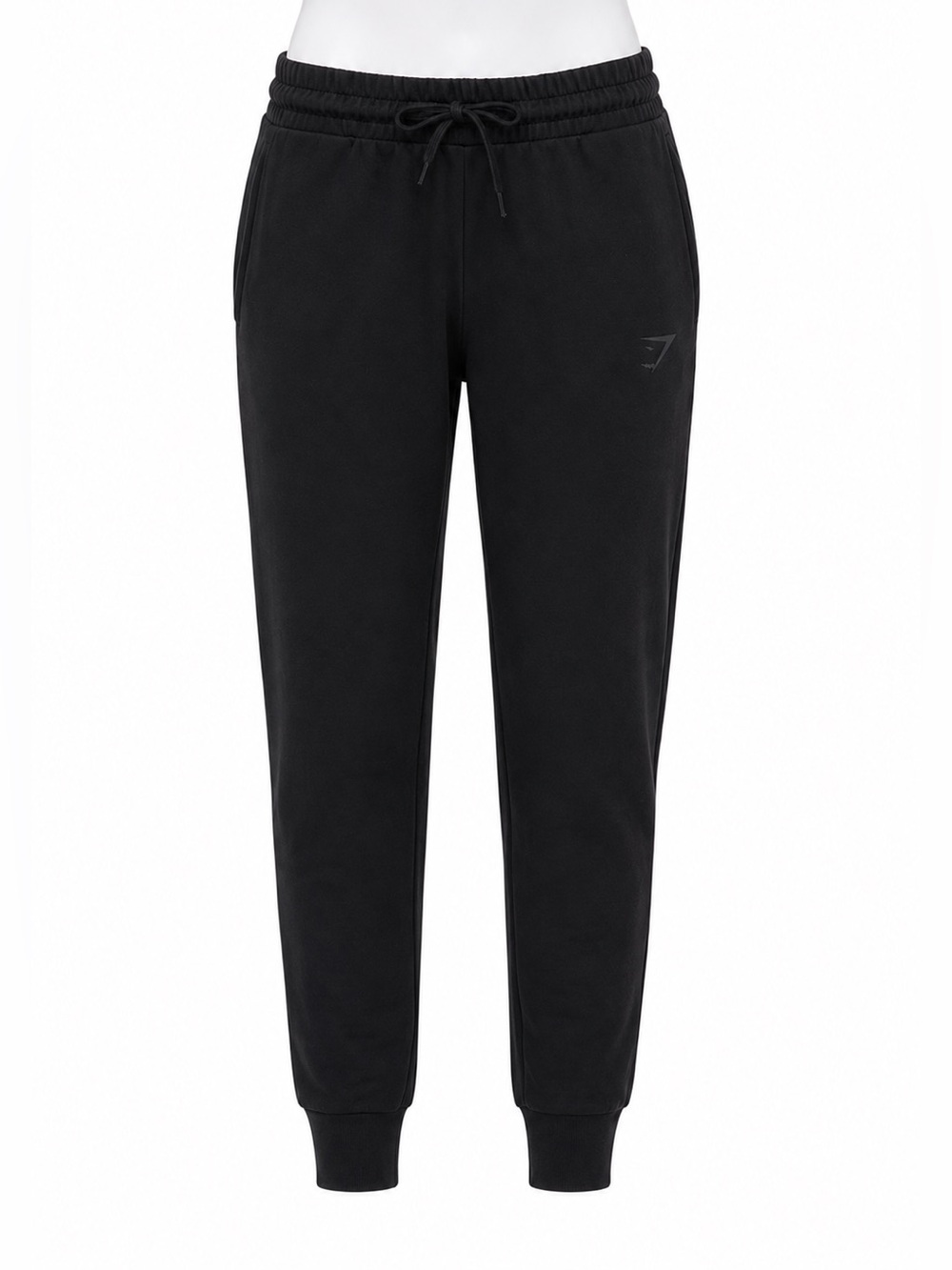 Size XS Gymshark Power Joggers Women’s Black High Rise Drawstring Sweatpants